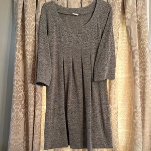 Gray Pleated Dress